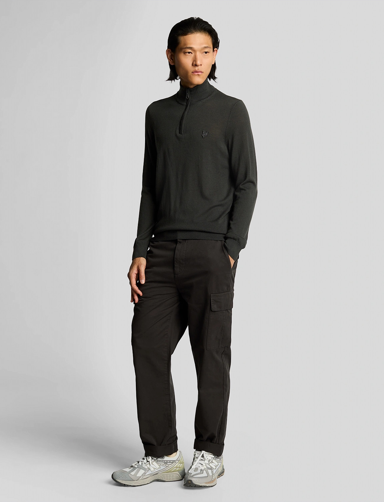 Lyle & Scott Cargo Pocket Trouser, W34L32, Grey, Bukser > Cargo-Bukser, Herre