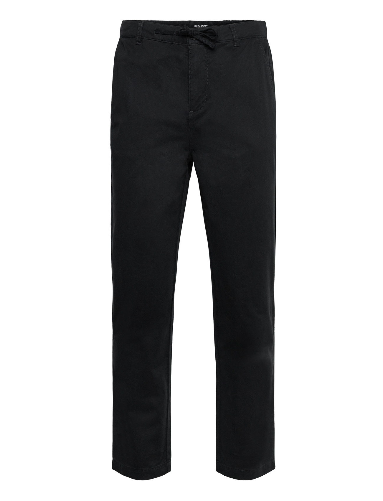 Lyle & Scott Drawstring Tapered Chino, W36L34, Black, Bukser > Chinos, Herre