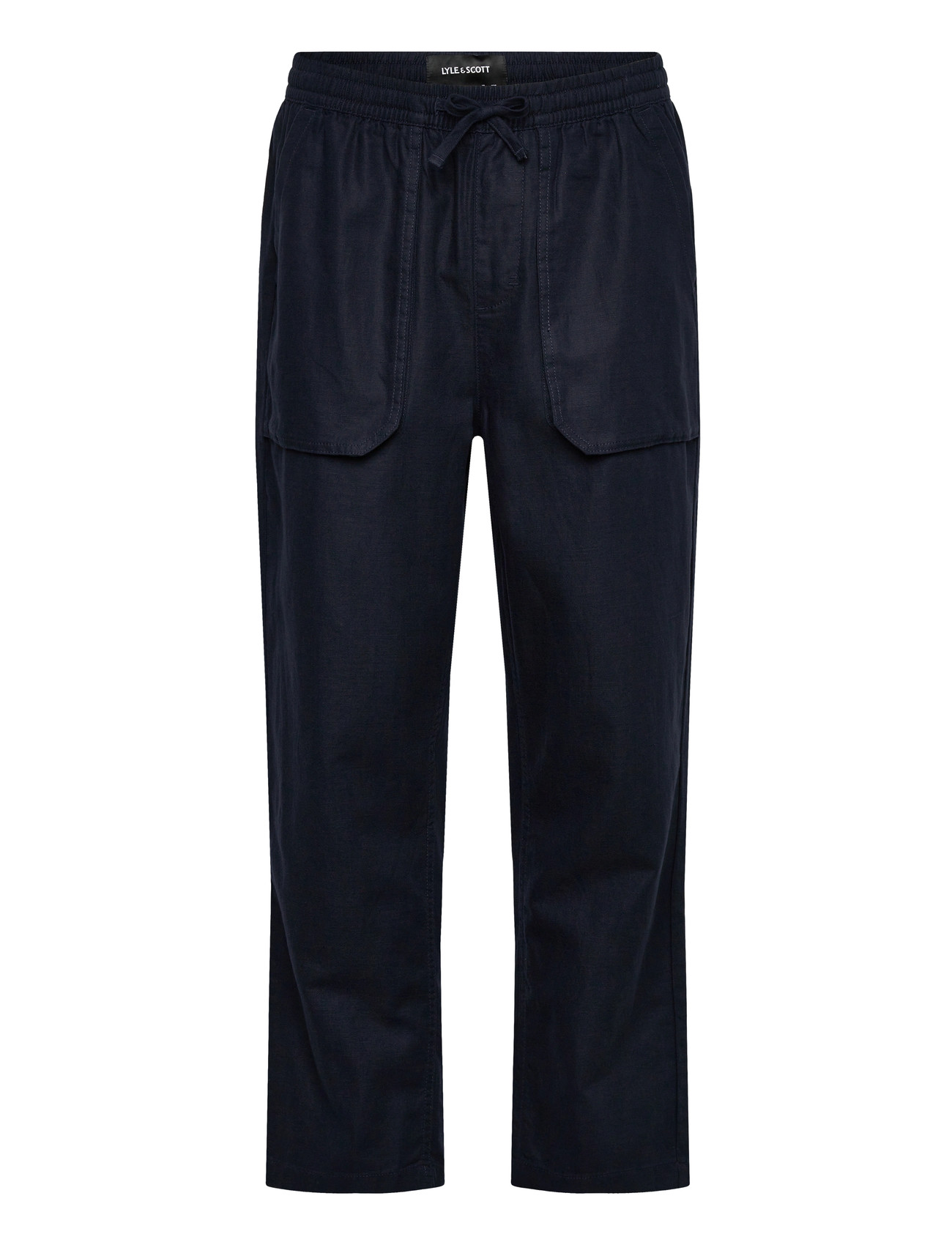 Lyle & Scott Linen Trousers, XXL, Navy, Bukser > Bukser I Hør, Herre