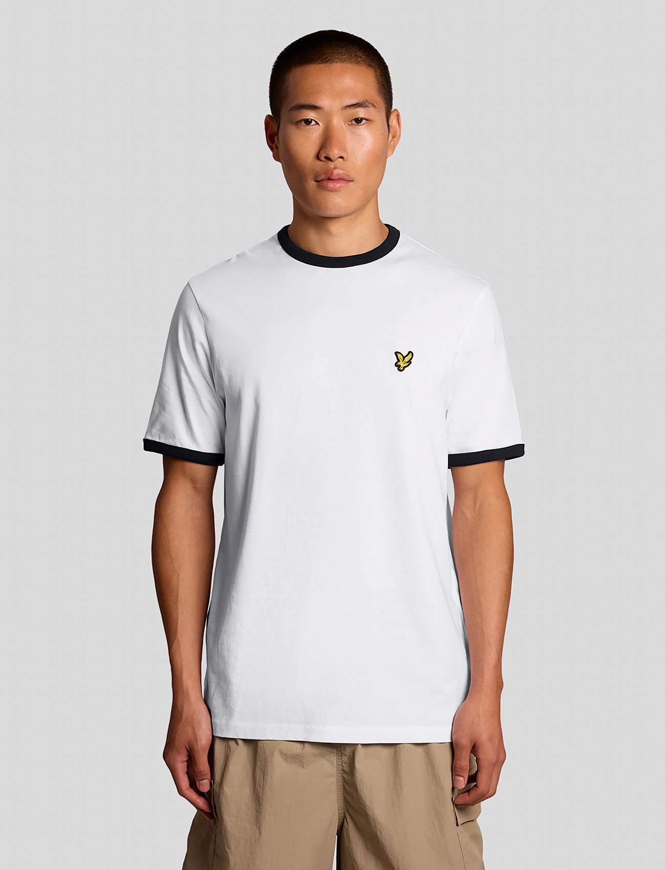 Lyle & Scott Ringer T-Shirt, S, White, T-Shirts > Kortærmede, Herre