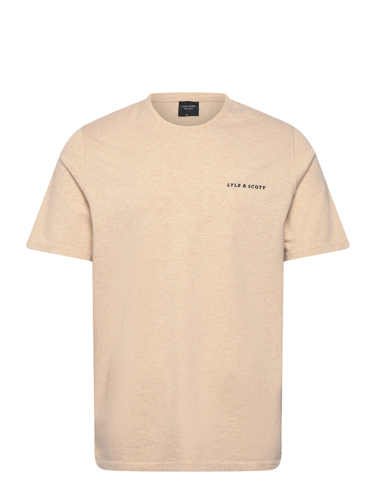 Lyle & Scott Script T-Shirt, XL, Beige, T-Shirts > Kortærmede, Herre