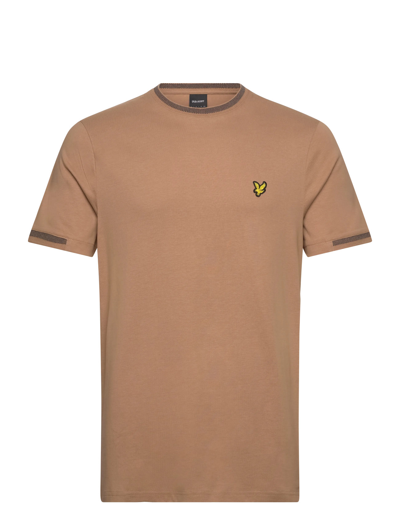 LYLE & SCOTT Birdseye Half Tipped T-Shirt Beige - XXL - Herren