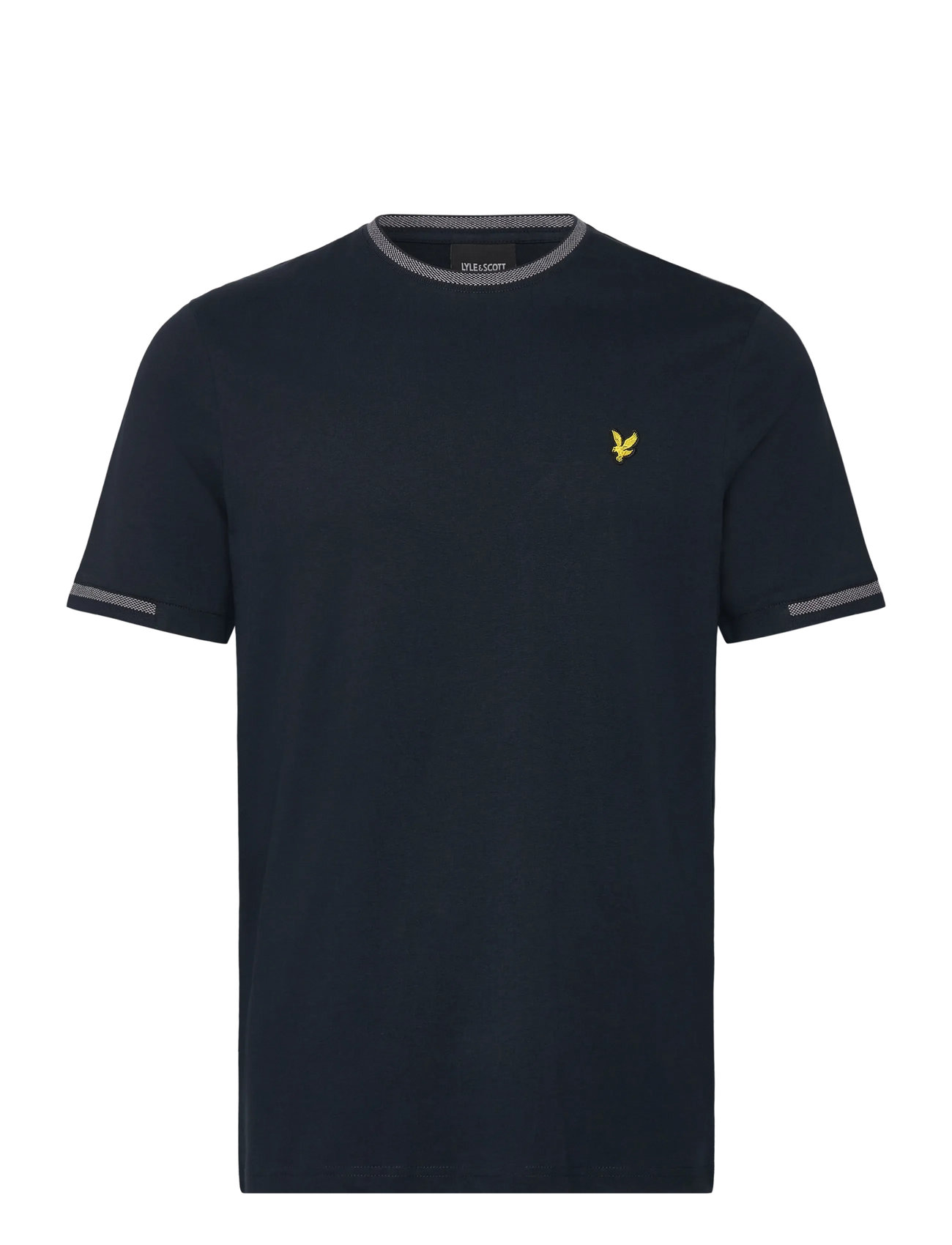 LYLE & SCOTT Birdseye Half Tipped T-Shirt Navy - M - Herren