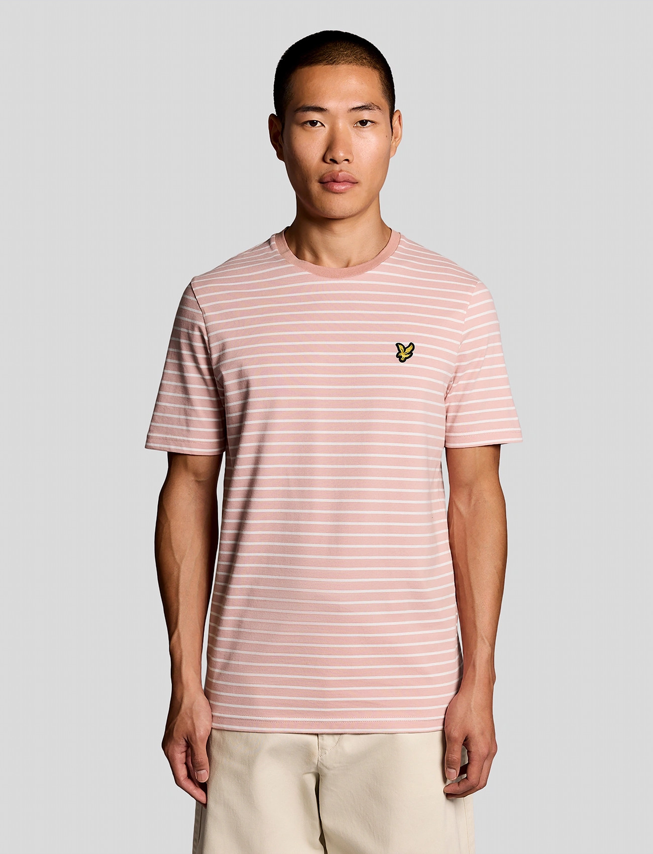 Lyle & Scott Breton T-Shirt, M, Pink, T-Shirts > Kortærmede, Herre