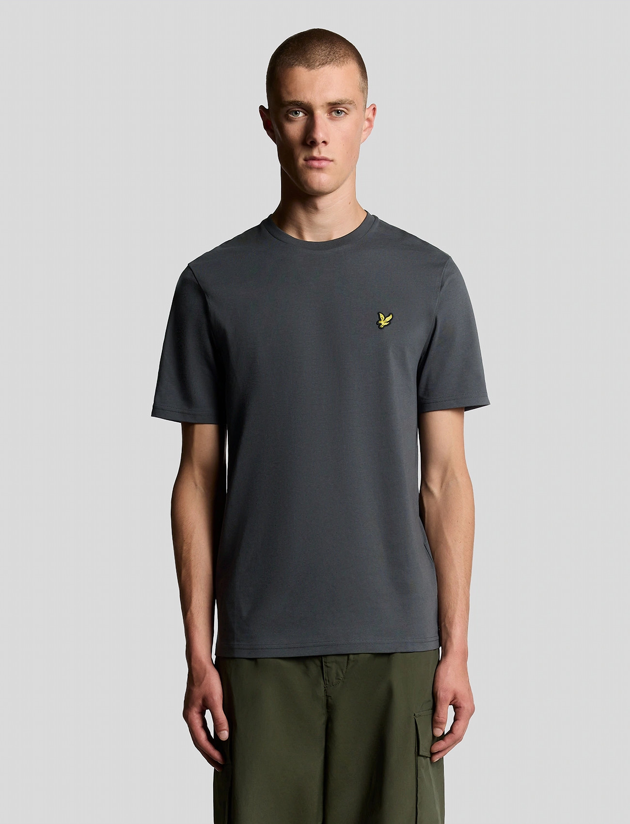 Lyle & Scott Plain T-Shirt, M, Grey, T-Shirts > Kortærmede, Herre