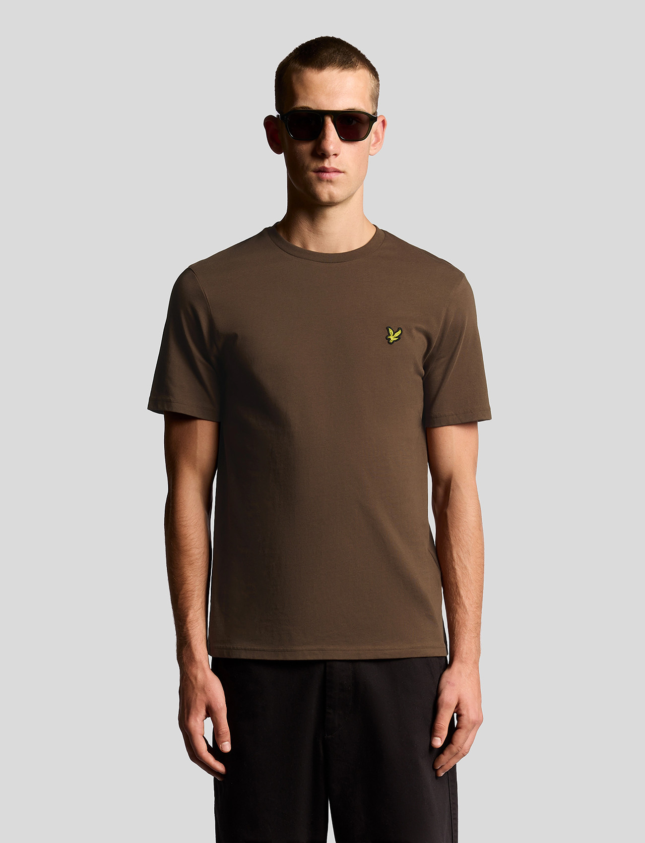 Lyle & Scott Plain T-Shirt, XL, Brown, T-Shirts > Kortærmede, Herre