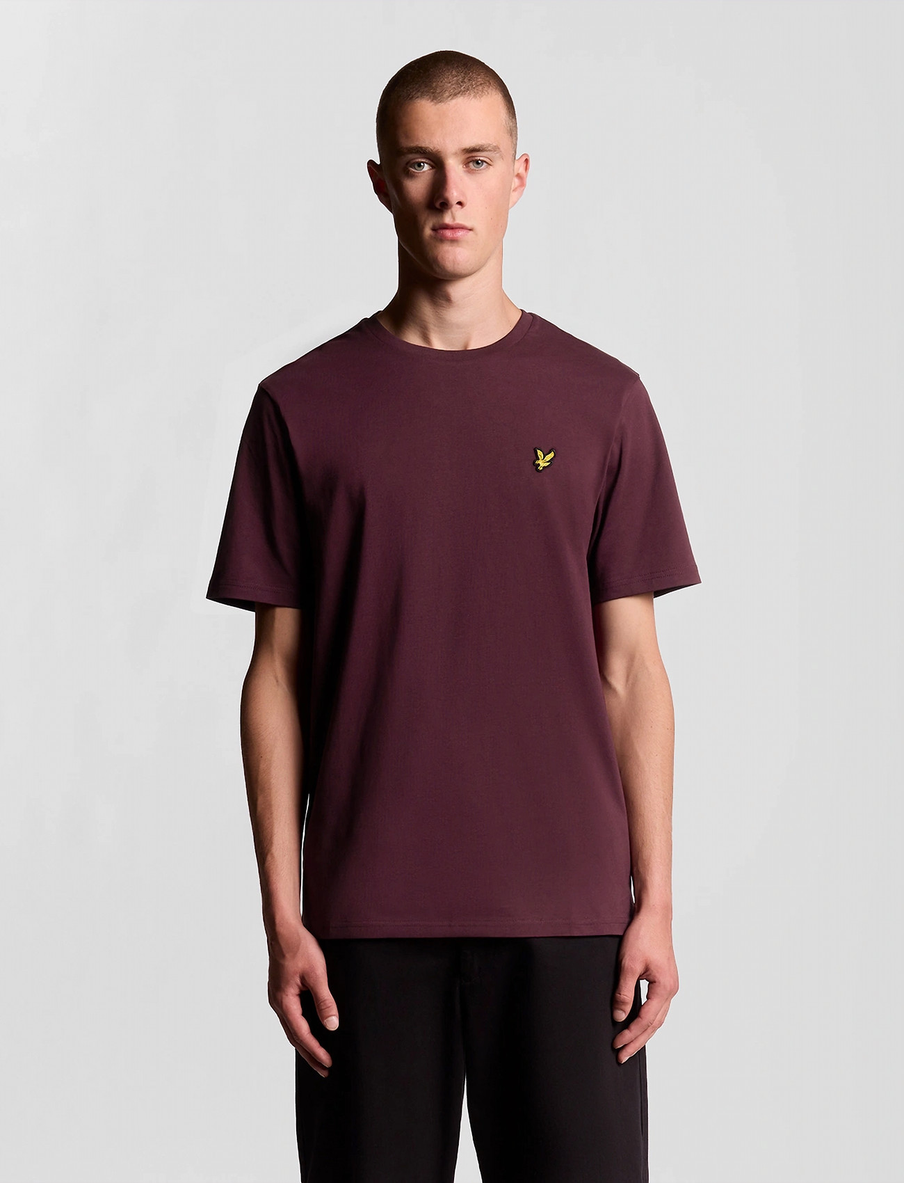 Lyle & Scott Plain T-Shirt, XL, Purple, T-Shirts > Kortærmede, Herre