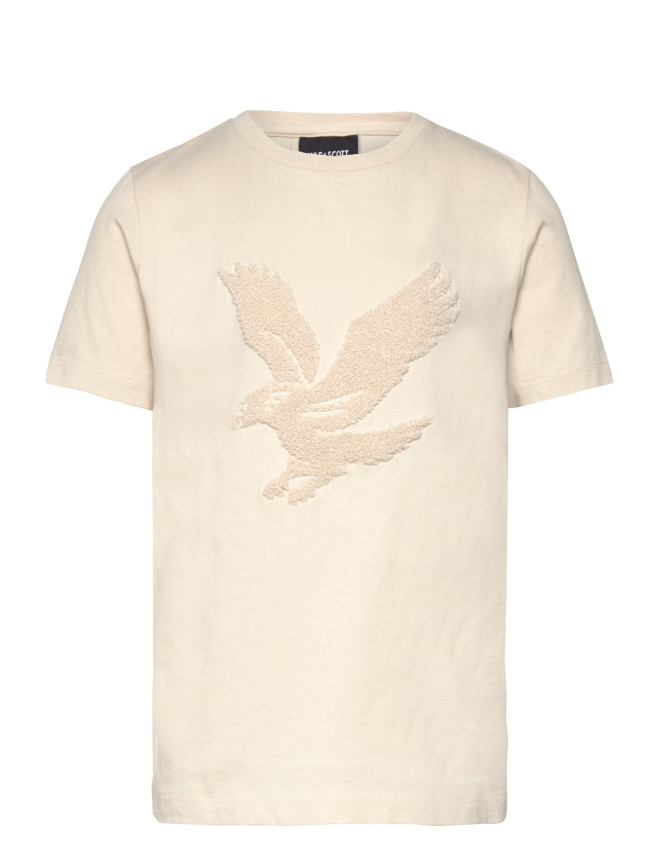 LYLE & SCOTT Towelling Eagle T-Shirt Cream - 110-116 - Kinder