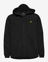Zip Through Hooded Jacket - JET BLACK