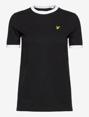 Ringer T-shirt - JET BLACK