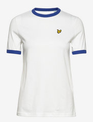 Ringer T-shirt - WHITE/ELECTRIC COBALT