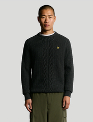 Lyle & Scott Ribbed Cable Knit Jumper (YLEKN2318V) - Knitted Round