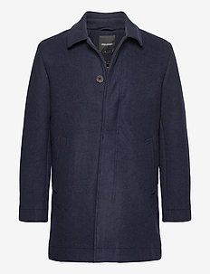 Wool Mac Coat - winter coats - dark navy