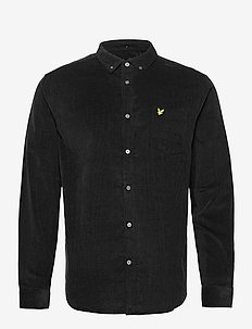 Needle Cord Shirt - fløjlsskjorter - jet black