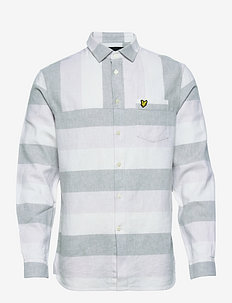 Artisinal Stripe L/S Shirt - linen shirts - off white
