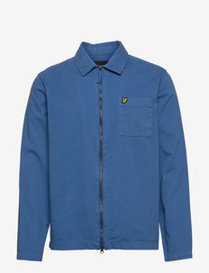 Washed Twill Overshirt - overshirts - spring blue