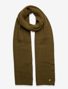 Racked rib scarf - winter scarves - olive