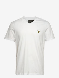 V Neck T-shirt - laisvalaikio marškinėliai - white