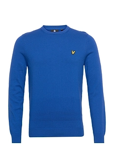 lyle and scott cotton merino crew neck jumper