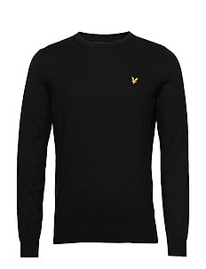 lyle and scott cotton merino crew neck jumper