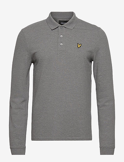 LS Polo Shirt - långärmade pikéer - mid grey marl
