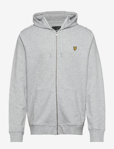 Zip Through Hoodie - hoodies - light grey marl