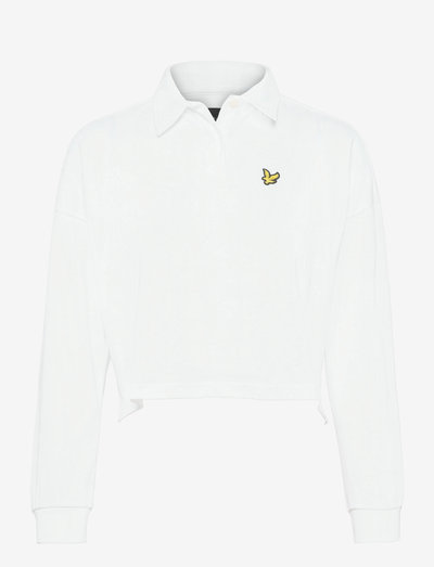 Lyle \u0026 Scott Cropped Rugby Shirt (White 