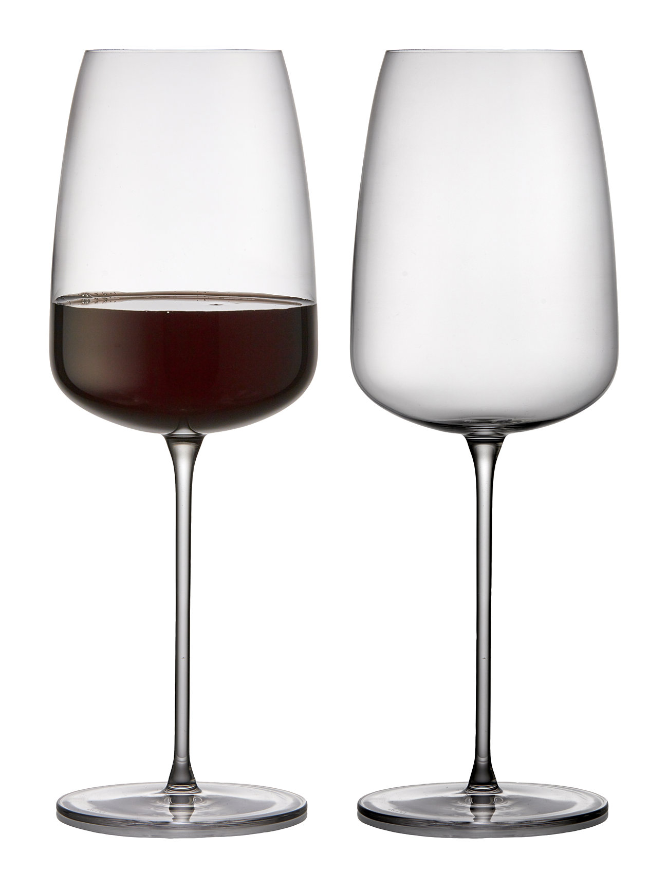 Bourgogne Veneto 2 Stk. Home Tableware Glass Wine Glass Red Wine Glasses Nude Lyngby Glas
