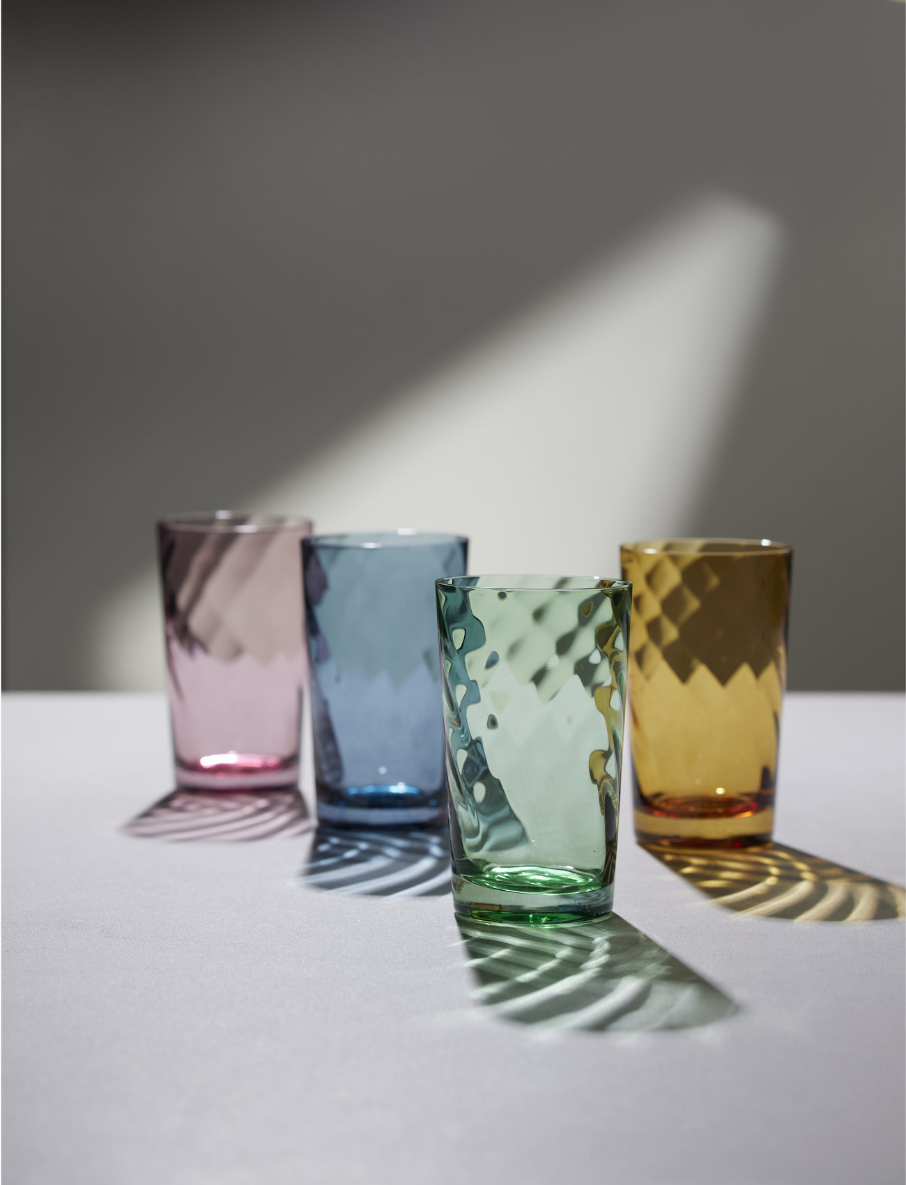 Lyngby Glas Highball Vienna 4 Stk., 45 cl, Yellow, Glas > Drikkeglas, Unisex