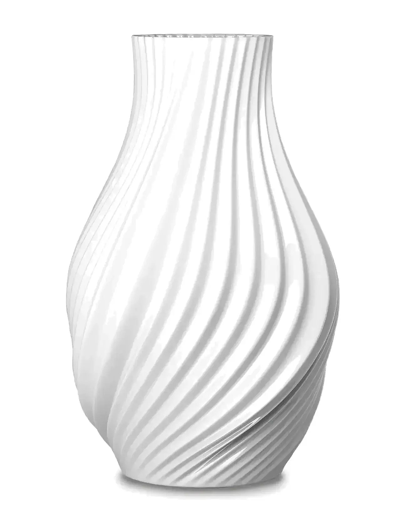 LYNGBY PORCELÆN Twist Vase H18 Cm Hvid Porcelæn Weiß - 18 CM - Unisex