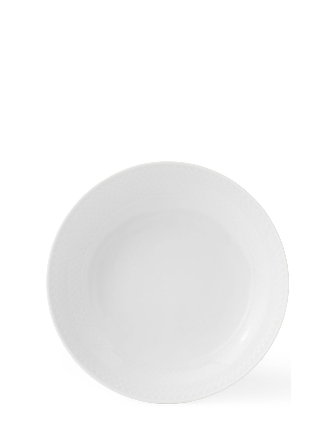 Rhombe Coupe Tallerken Ø20 Cm Hvid Home Tableware Plates Deep Plates White Lyngby Porcelæn