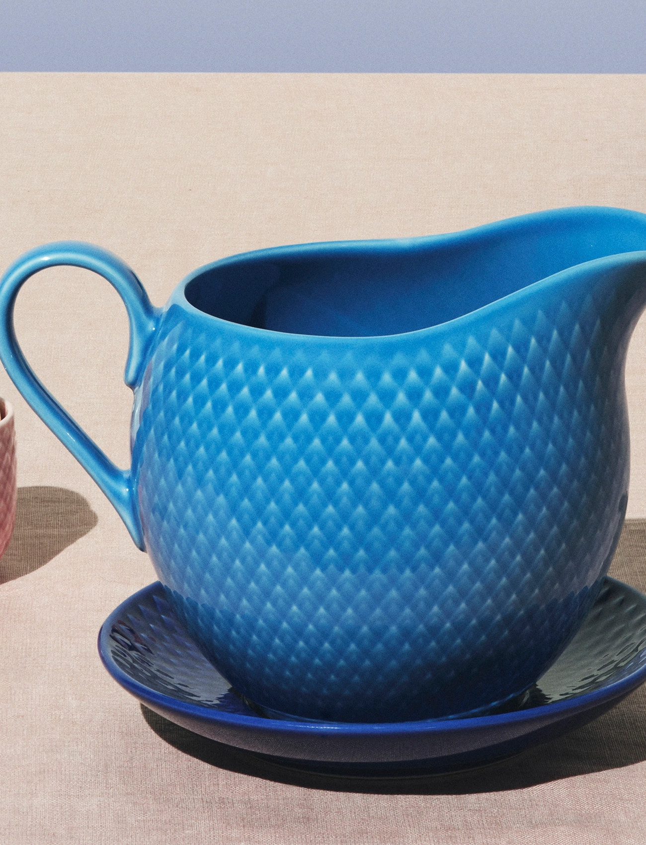 Lyngby Porcelæn Rhombe Color Saucekande 67 Cl Blå, 67 CL, Blue, Kander Og Karafler > Sauce- Og Sovsekander, Unisex