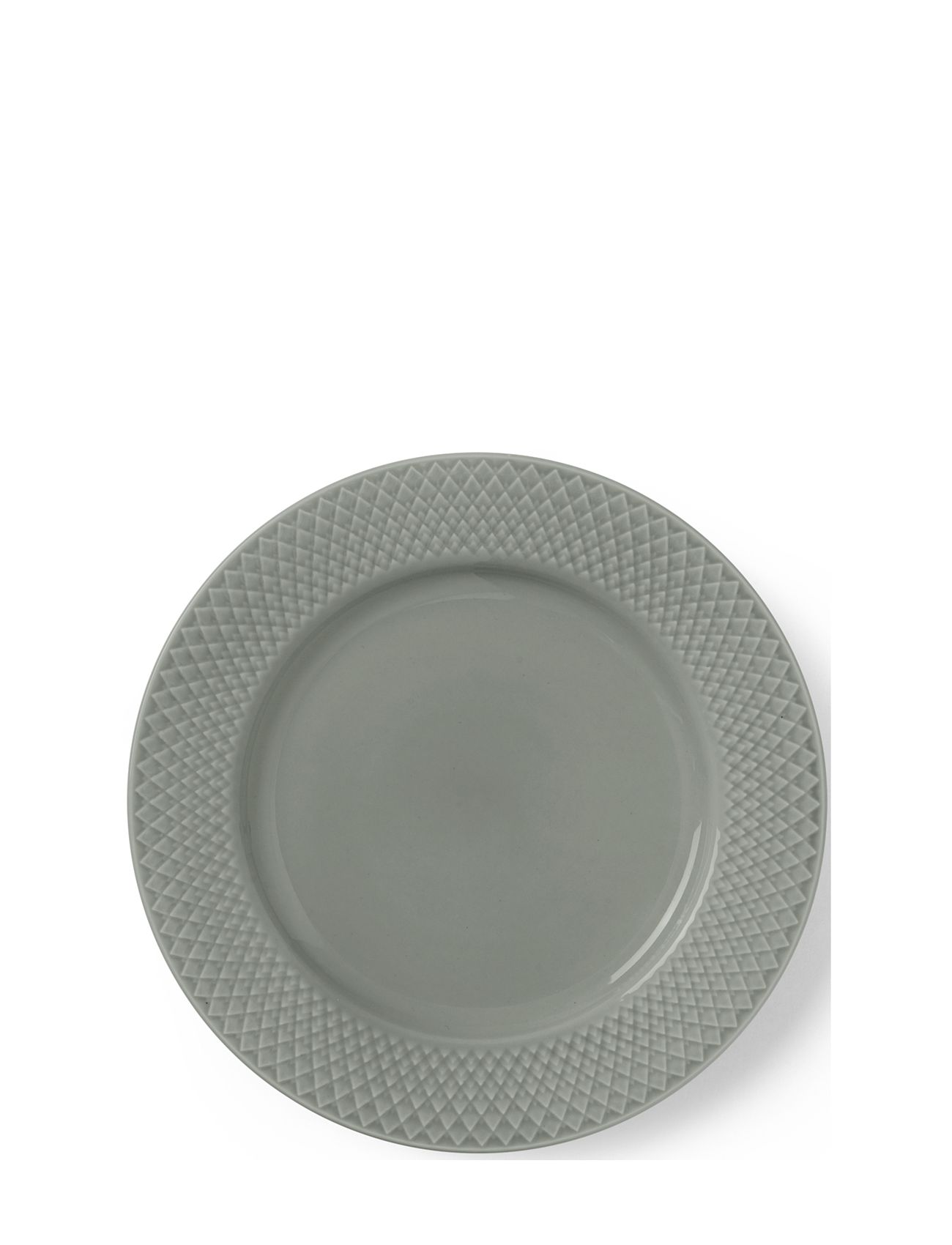 LYNGBY PORCELÆN Rhombe Earth Frokosttallerken Ø21 Cm Moss Grün - Ø 21 CM - Unisex