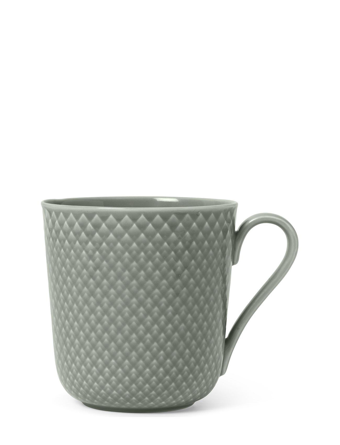 Rhombe Earth Krus Med Hank 39 Cl Moss Home Tableware Cups & Mugs Coffee Cups Green Lyngby Porcelæn