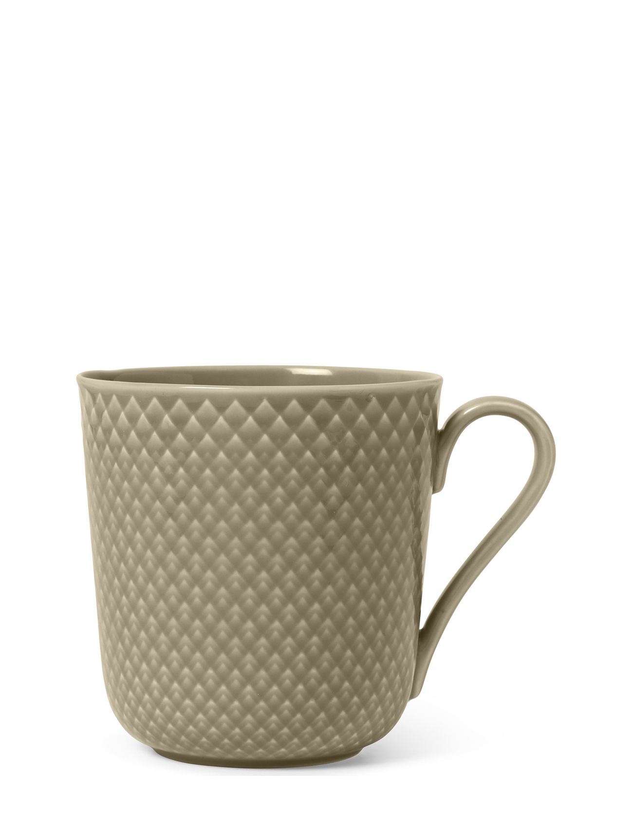 Rhombe Earth Krus Med Hank 39 Cl Clay Home Tableware Cups & Mugs Coffee Cups Beige Lyngby Porcelæn