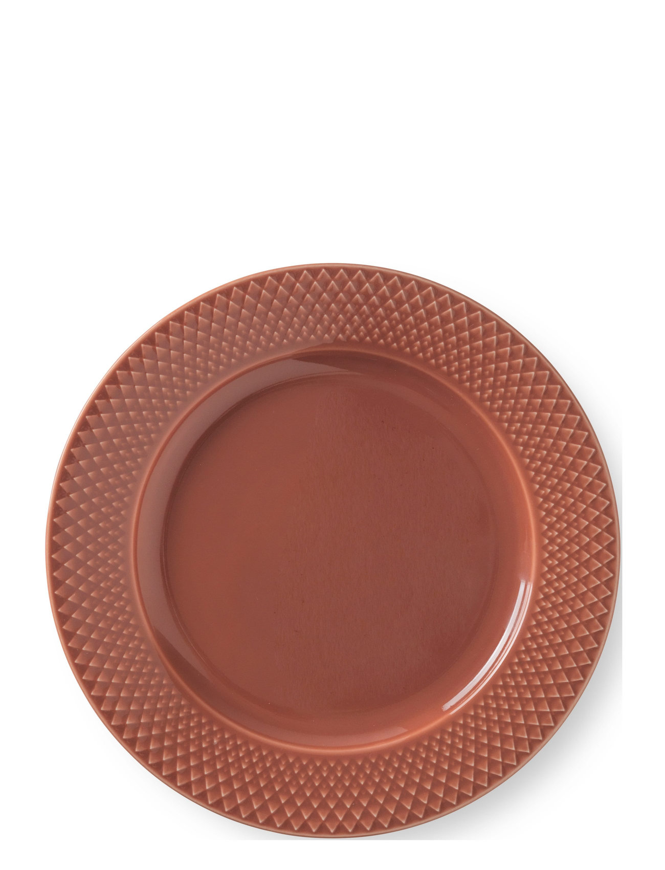 LYNGBY PORCELÆN Rhombe Color Frokosttallerken Rot - Ø 23 CM - Unisex