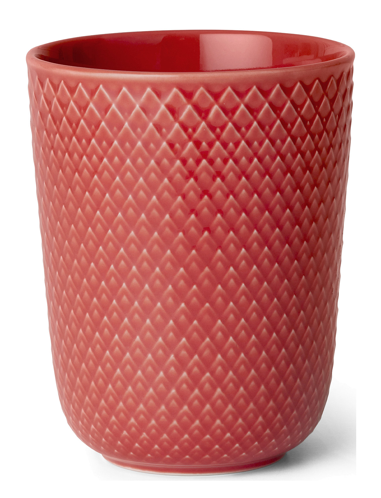 Lyngby Porcelæn Rhombe Color Mug 33 Cl Coral Korall