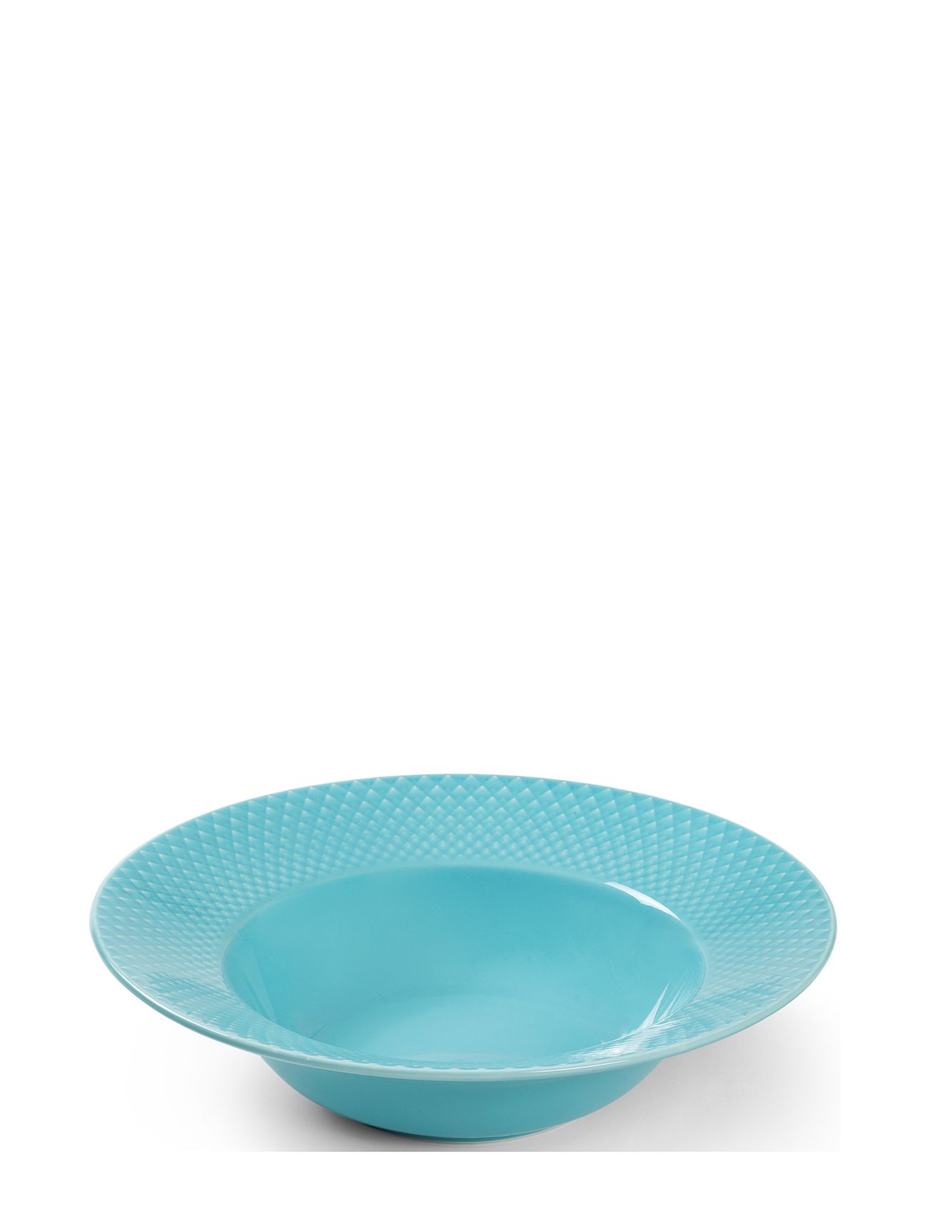 Rhombe Color Dyb Tallerken´ Home Tableware Plates Deep Plates Blue Lyngby Porcelæn