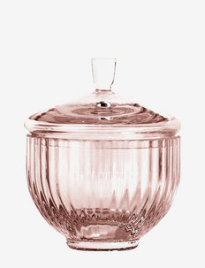 Lyngby Bonbonnière Ø10 cm burgundy mouth blown glass - dekoratīvie šķīvji - burgundy