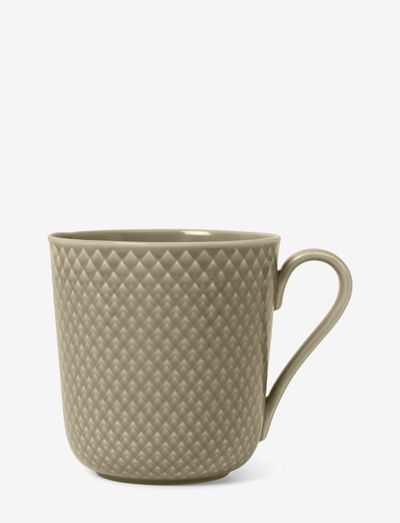 Rhombe Earth Mug with handle 39 cl marble