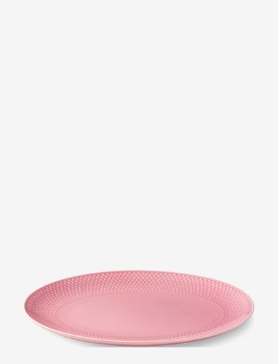 Rhombe Color Oval serving dish 28.5x21.5 - speiseteller - rose