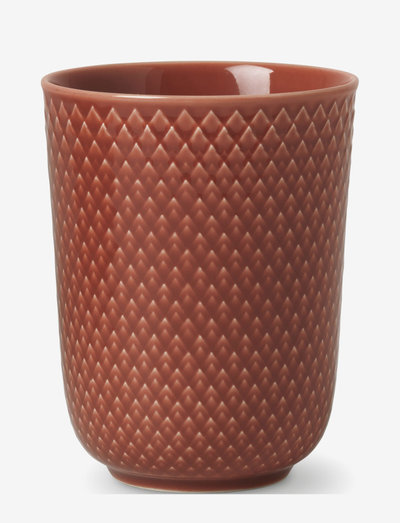 Rhombe Color Mug 33 cl - kaffetassen - terracotta