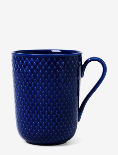 Rhombe Color Mug with handle 33 cl - kaffetassen - dark blue