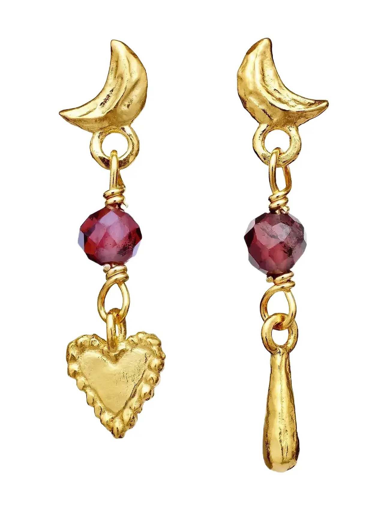Maanesten Nuova Earrings, One Size, Gold, Øreringe > Øreringe Med Vedhæng, Dame