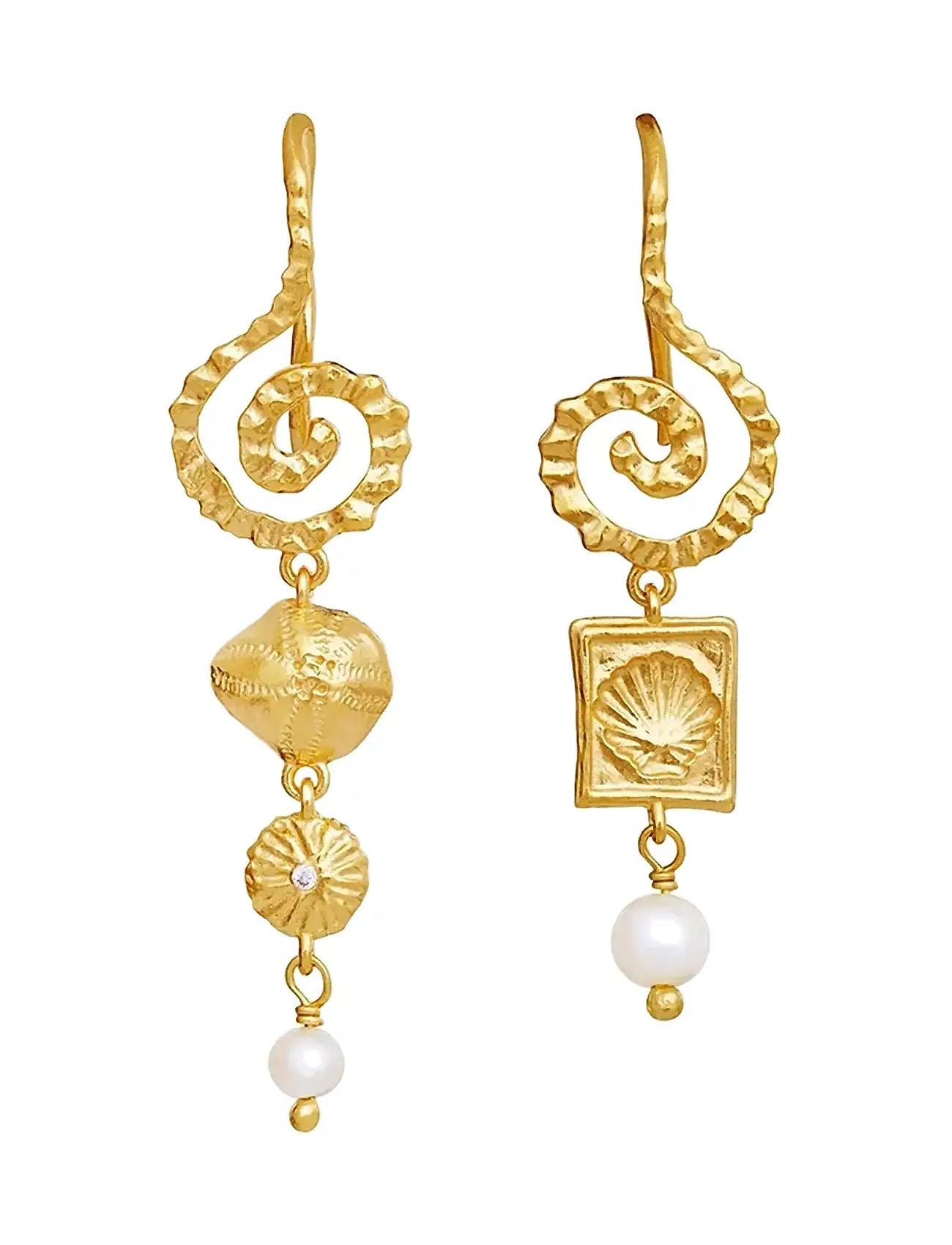 Maanesten Allie Earrings, One Size 3, Gold, Øreringe > Øreringe Med Vedhæng, Dame