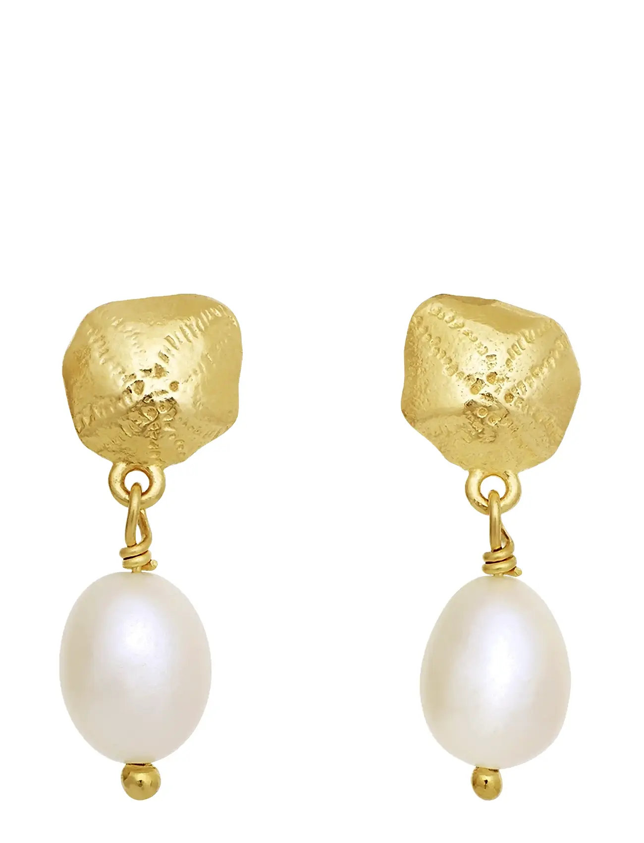 Maanesten Kioku Earrings, One Size 1, Gold, Øreringe > Øreringe Med Vedhæng, Dame
