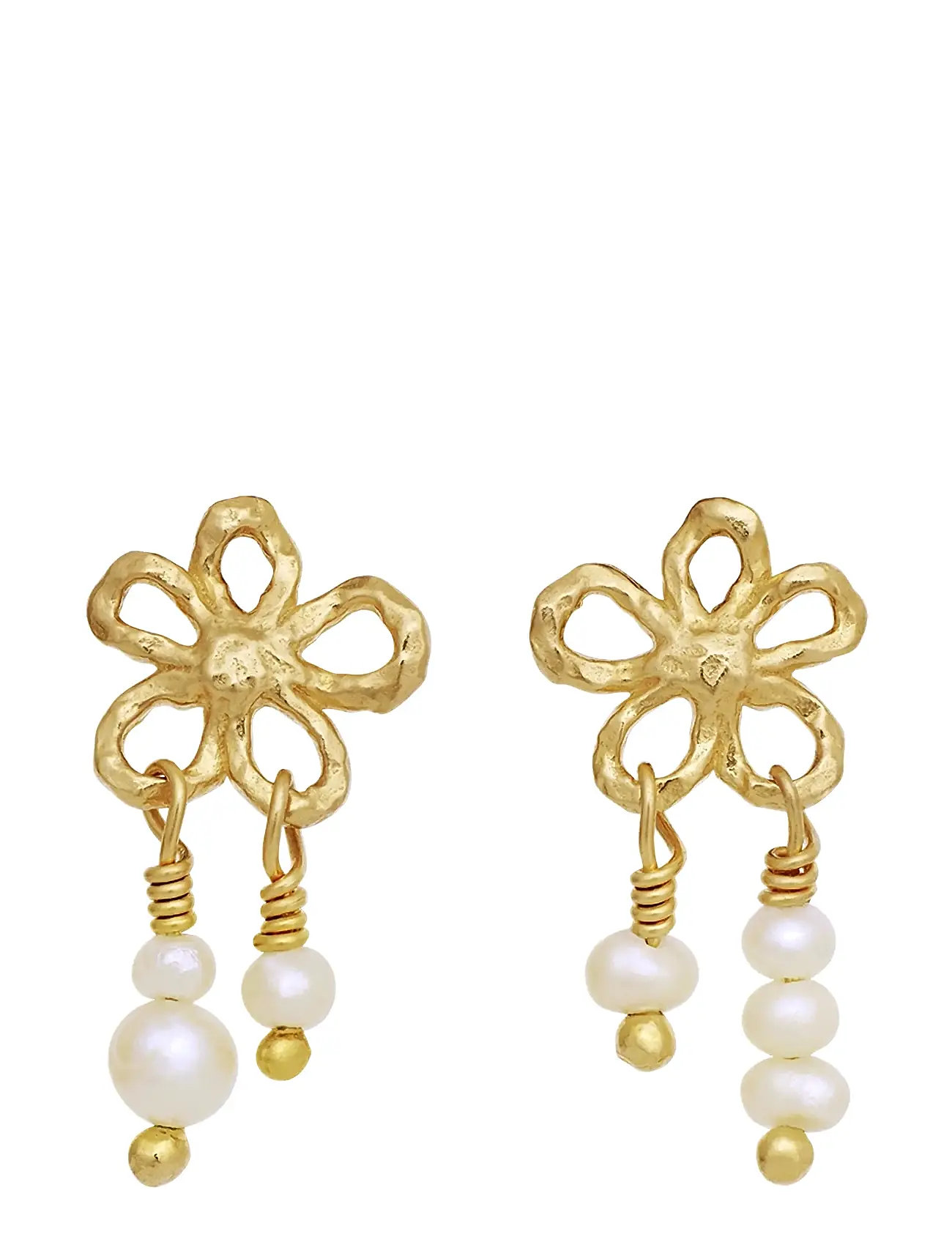 Maanesten Nicola Earrings, One Size 1, Gold, Øreringe > Øreringe Med Vedhæng, Dame