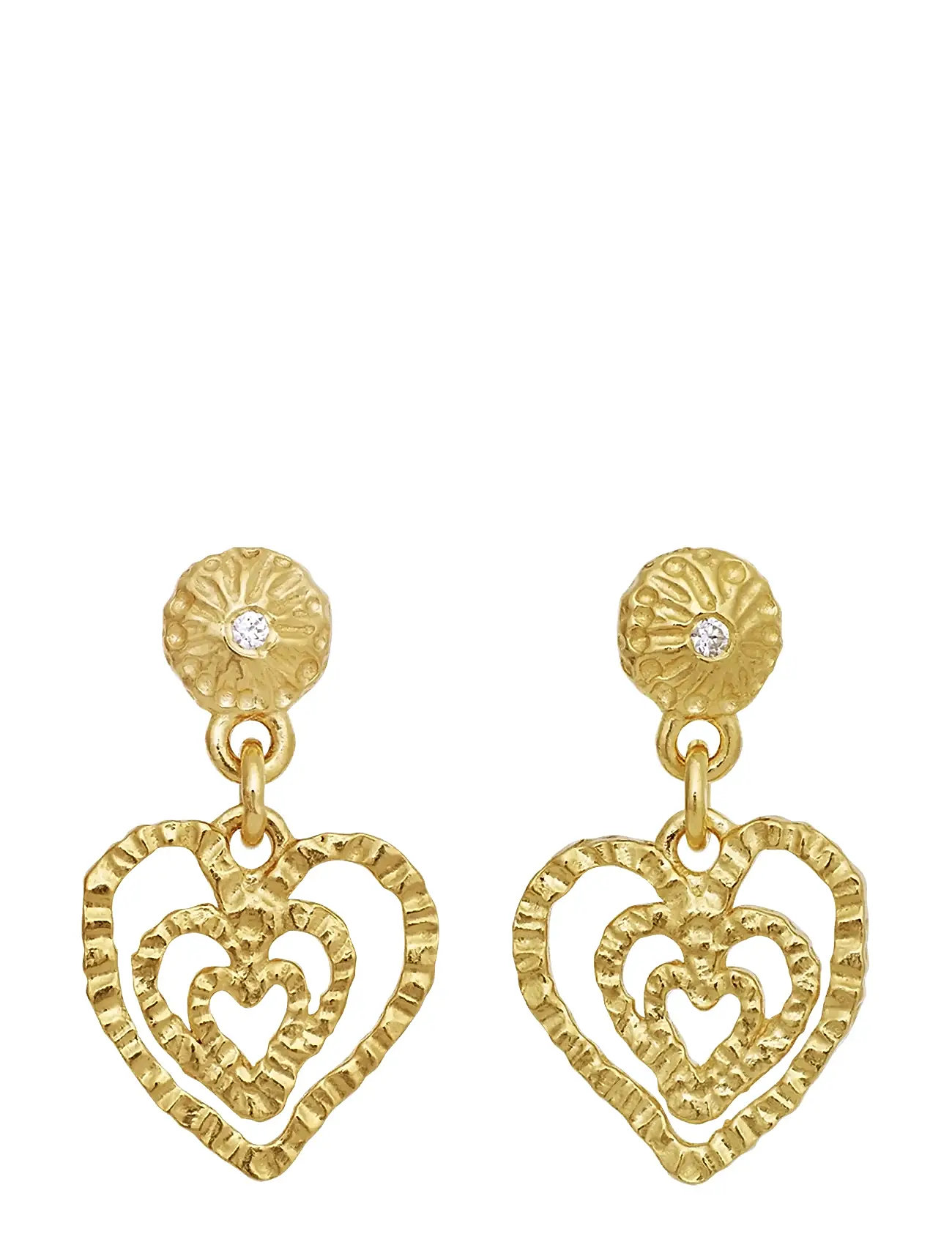 Maanesten Sada Earrings, One Size 1, Gold, Øreringe > Øreringe Med Vedhæng, Dame