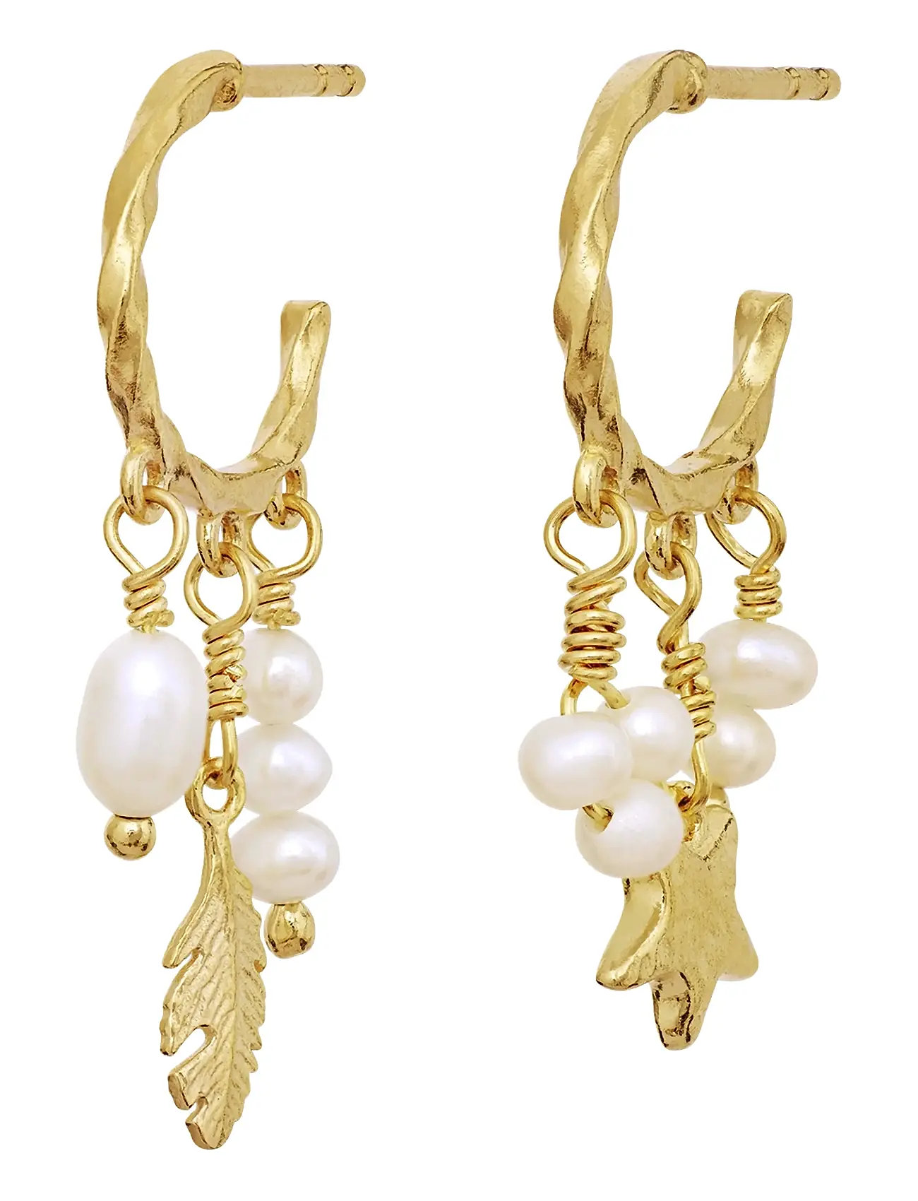 Maanesten Susu Earrings, One Size 2, Gold, Øreringe > Creoler, Dame