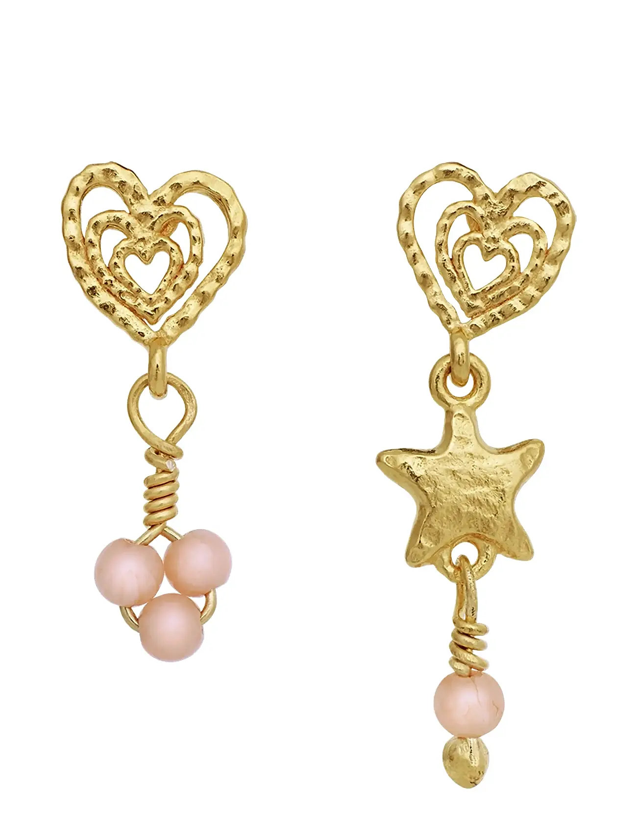 Maanesten Vibe Earrings, One Size 2 cm, Gold, Øreringe > Øreringe Med Vedhæng, Dame